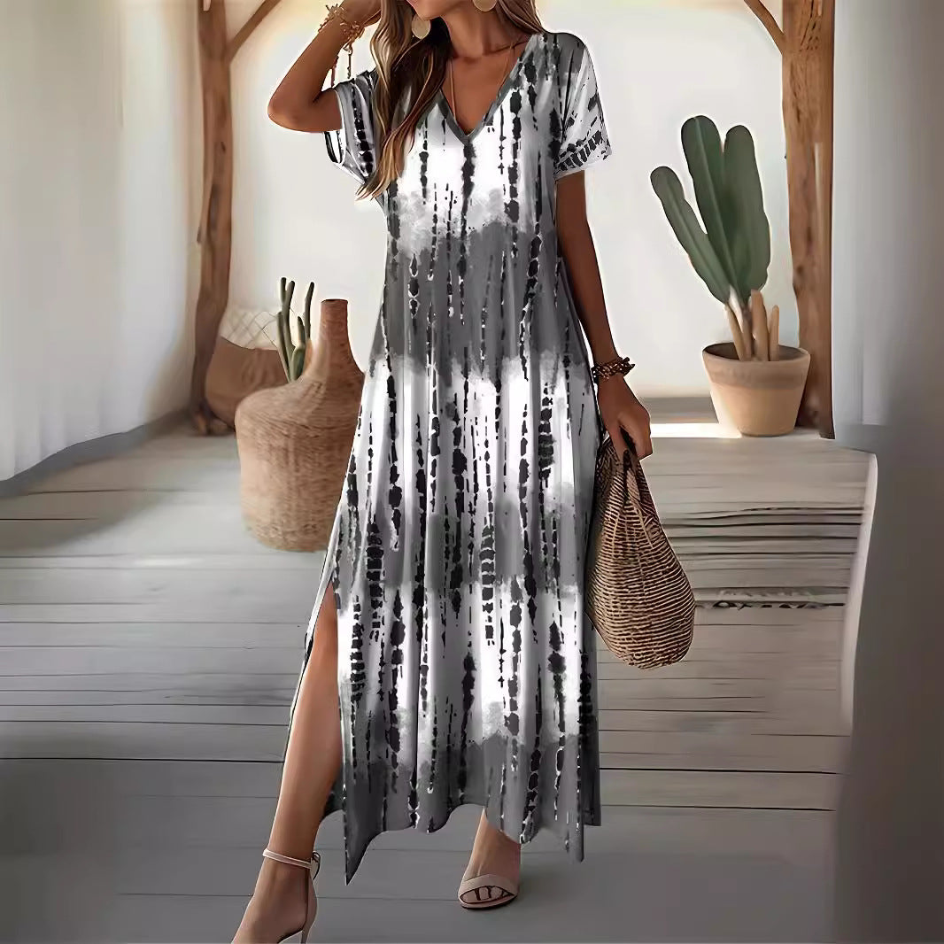 Chic Tie-Dye Maxi Dress Valentina Lo Bello