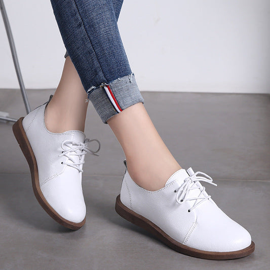 Scarpe stringate in pelle stile retrò Valentina Lo Bello, comode e dal design retrò.
