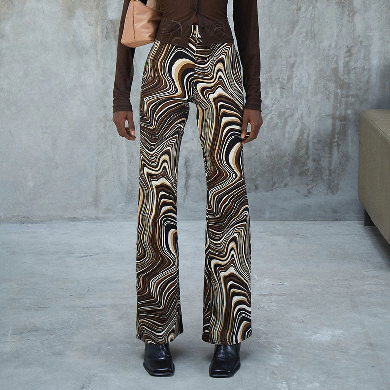 Pantaloni a vita alta modello Retro Wave Valentina Lo Bello