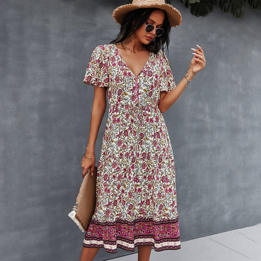 Abito floreale boho vivace di Valentina Lo Bello