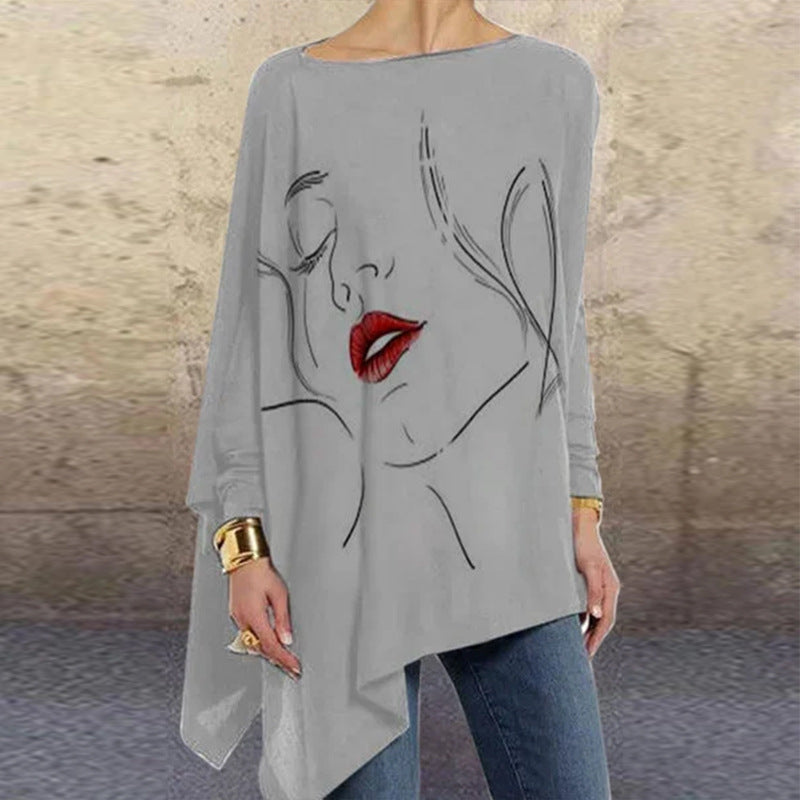 T-shirt da donna Valentina Lo Bello, vestibilità ampia e artistica
