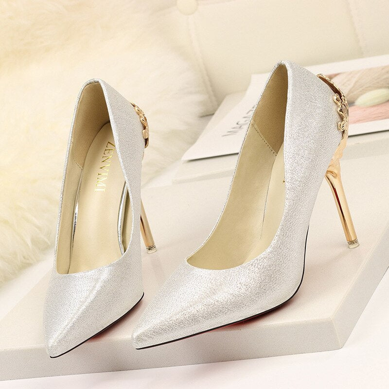Elegant Suede High Heels by Valentina Lo Bello