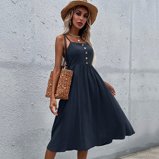 Elegante prendisole midi della collezione estiva Valentina Lo Bello