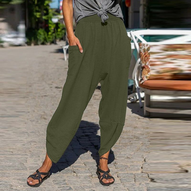 Relaxed Fit Valentina Lo Bello Cotton Casual Pants