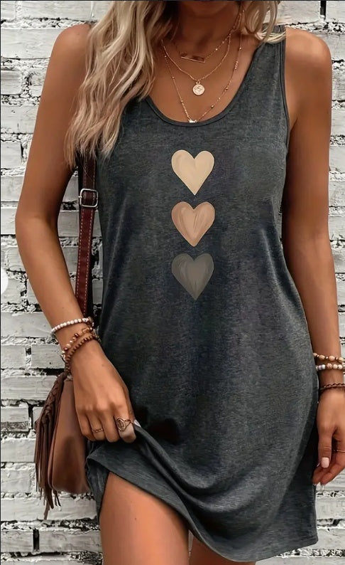 Heart Print Valentina Lo Bello Everyday Tank Dress