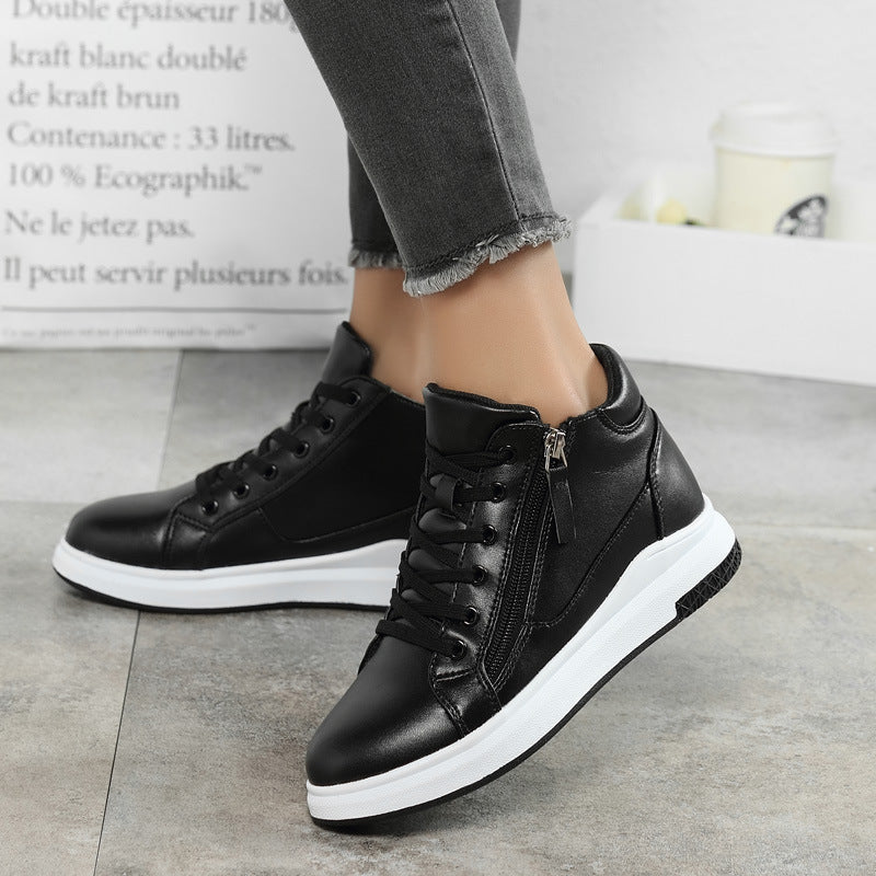 Sleek Leather Sneakers Valentina Lo Bello Board Shoes