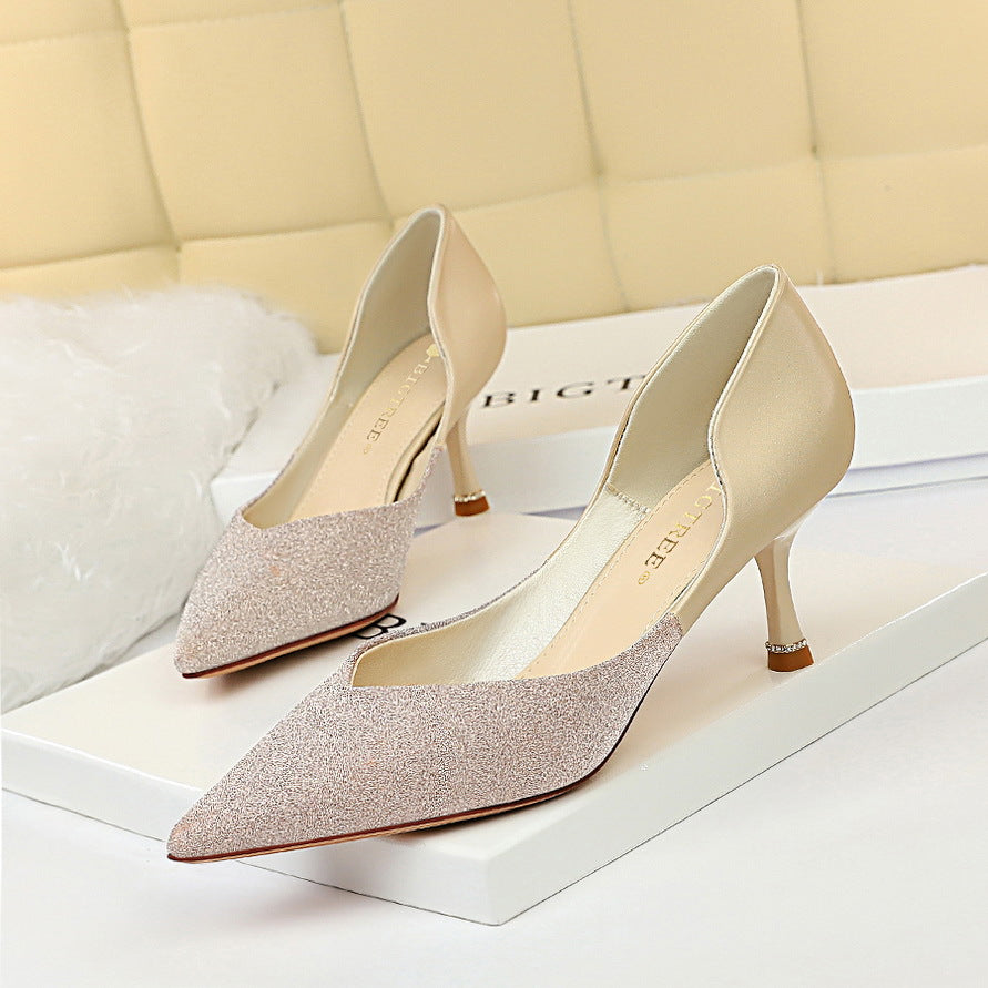 Elegant Color Block Heels by Valentina Lo Bello