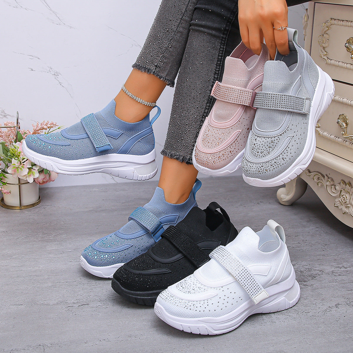 Trendy Valentina Lo Bello Wedge Sneakers for Women