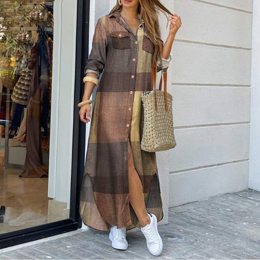 Abito chemisier Valentina Lo Bello con stampa vivace