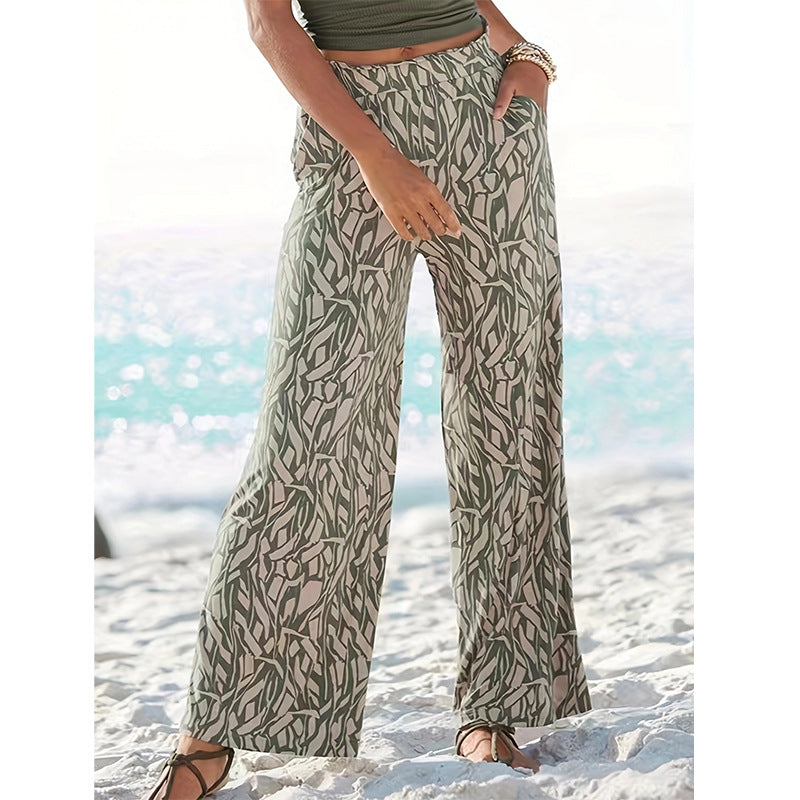 Pantaloni a gamba larga floreali di Valentina Lo Bello