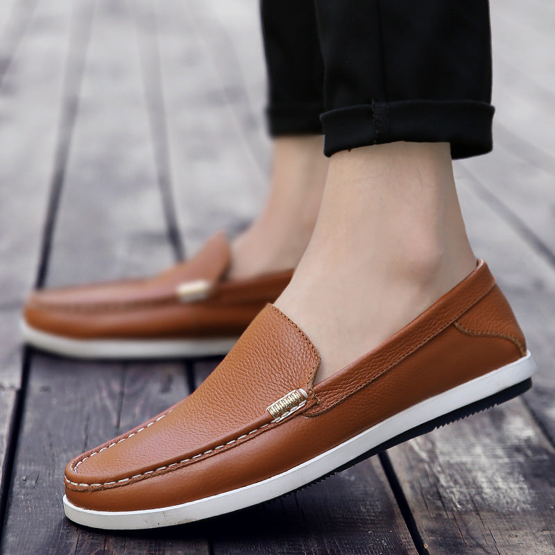 Breathable Leather Loafers Valentina Lo Bello Men’s Shoes