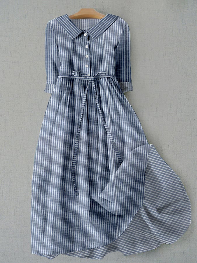 Abito a camicia a righe per tutti i giorni di Valentina Lo Bello