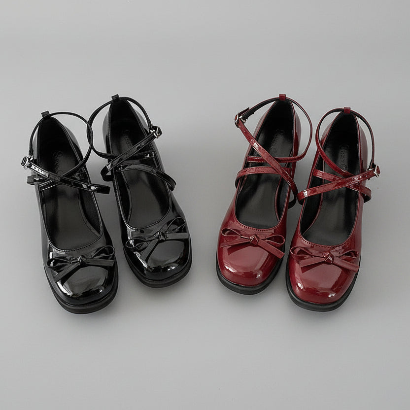 Chic Mary Jane Bow Heels by Valentina Lo Bello