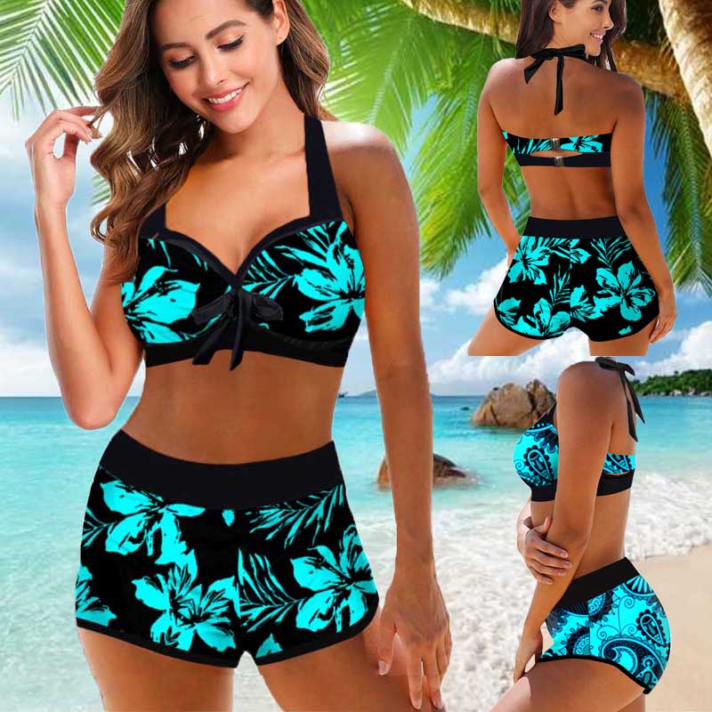 Floral High Waist Bikini by Valentina Lo Bello