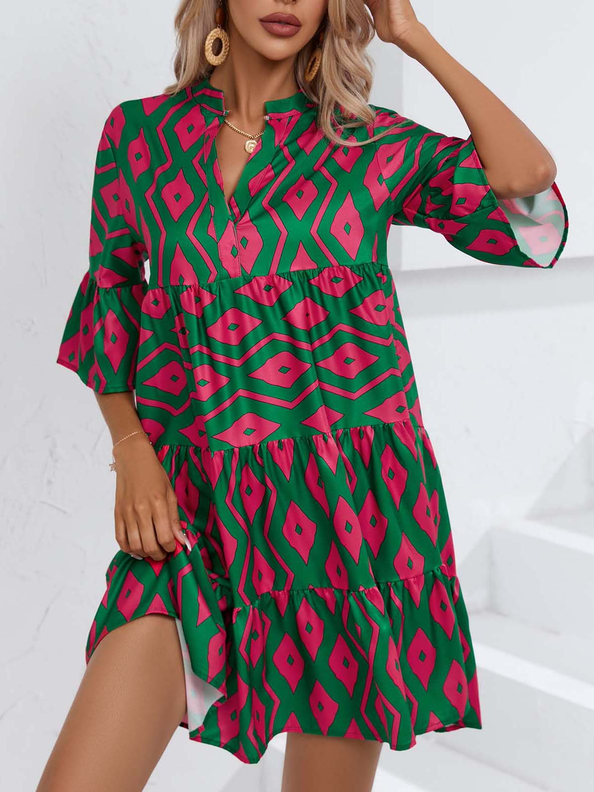 Abito estivo boho con scollo a V di Valentina Lo Bello
