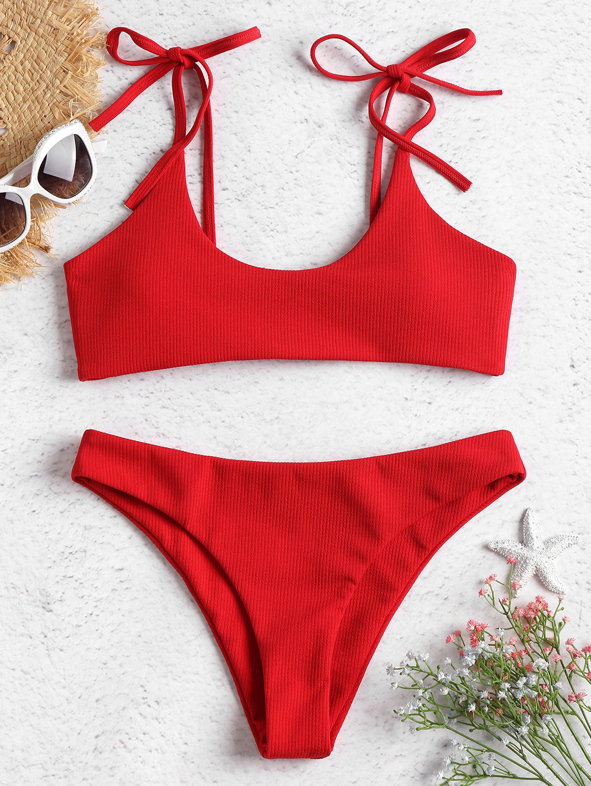 Bold Strapless Low Waist Bikini by Valentina Lo Bello