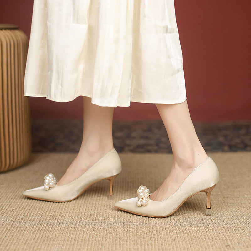 Elegant Valentina Lo Bello Rhinestone Wedding Heels