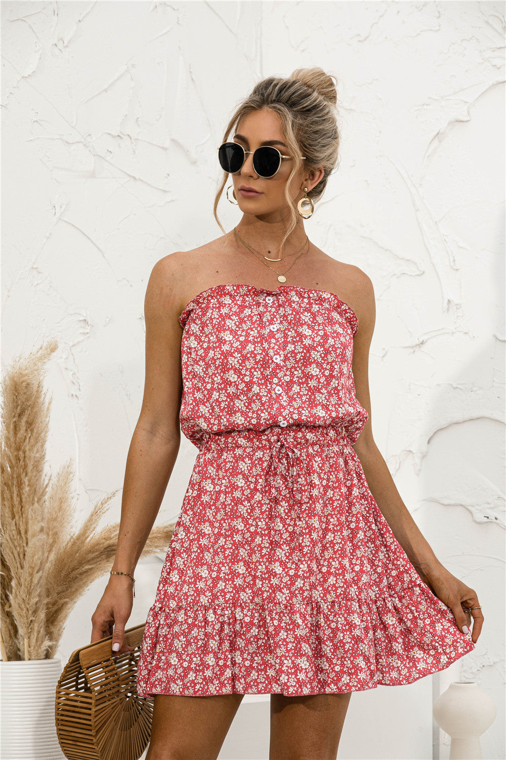 Floral Tube Top Dress by Valentina Lo Bello