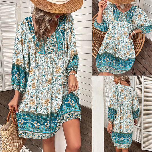 Boho Floral Valentina Lo Bello Summer Dress