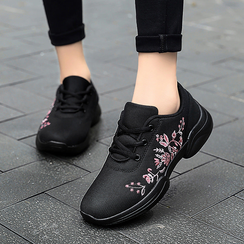 Breathable Valentina Lo Bello Floral Mesh Sneakers