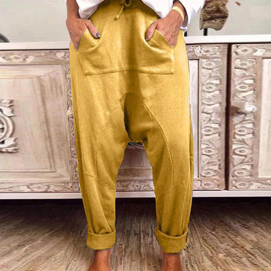 Eleganti e comodi pantaloni harem con lacci Valentina Lo Bello