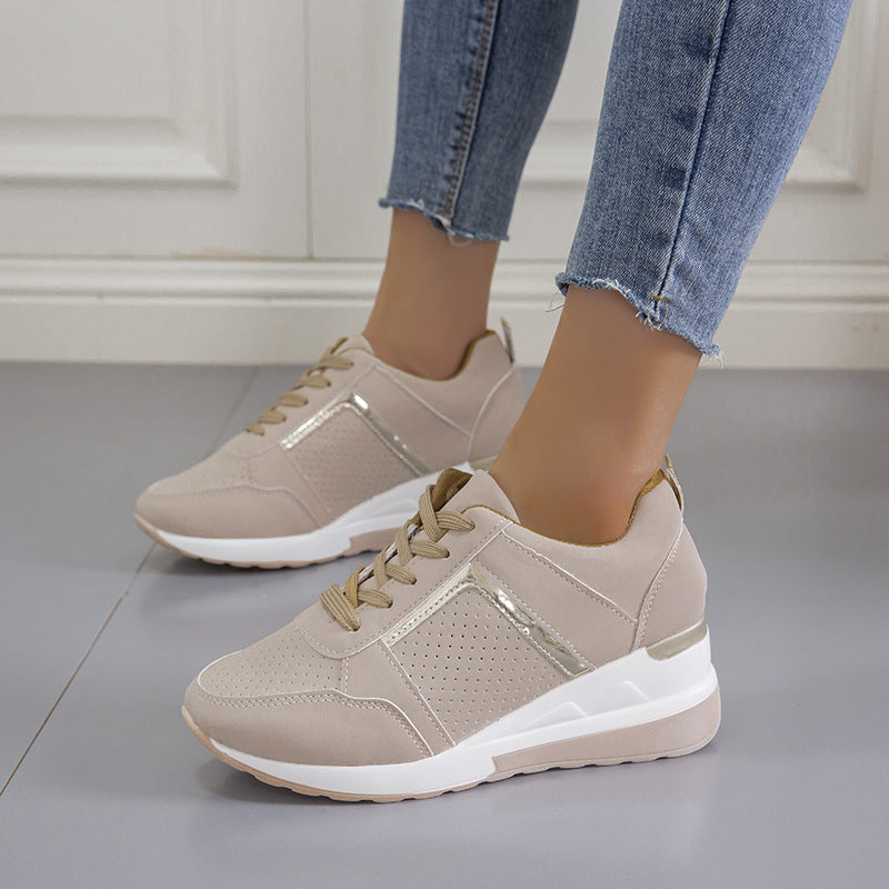 Chic Platform Lace-Up Sneakers by Valentina Lo Bello