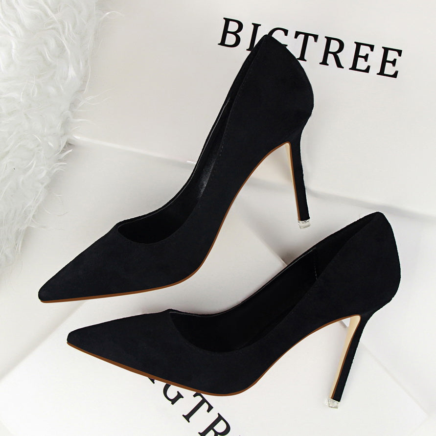 Chic Suede Pointed Heels by Valentina Lo Bello