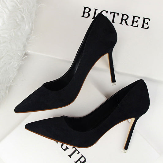 Chic Suede Pointed Heels by Valentina Lo Bello