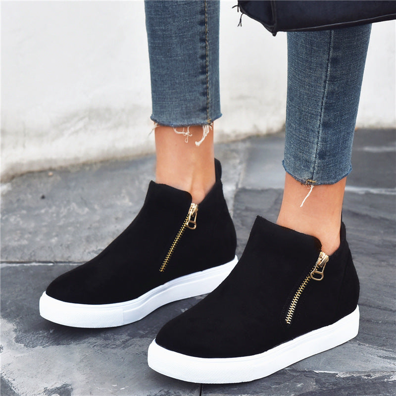 Chic Suede Round Toe Flats by Valentina Lo Bello