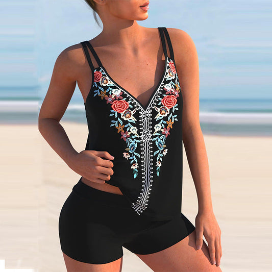 Bikini taglie forti con stampa floreale di Valentina Lo Bello
