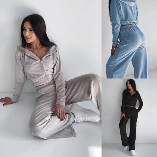 Chic Valentina Lo Bello Two-Piece Sweatshirt Lounge Set
