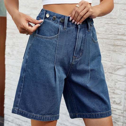 Adjustable Waist Denim Shorts Valentina Lo Bello Women’s