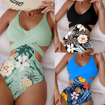 Chic Hollow Out Valentina Lo Bello One-Piece Bikini