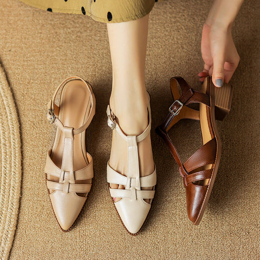 Retro Roman Closed Toe Sandals by Valentina Lo Bello