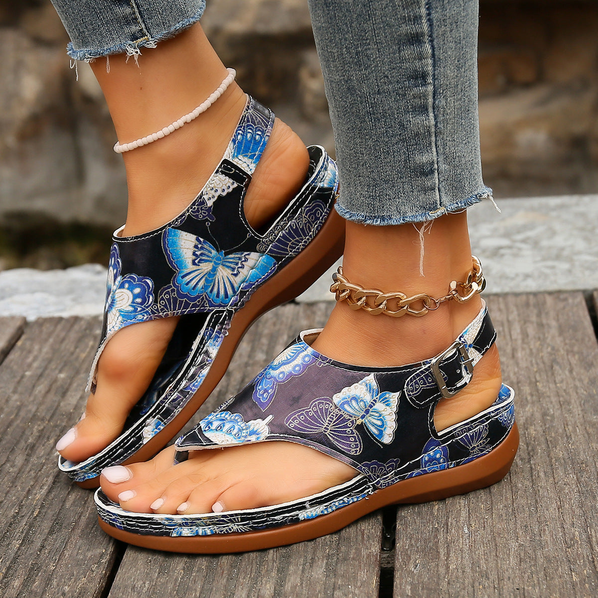 Floral Wedge Sandals by Valentina Lo Bello