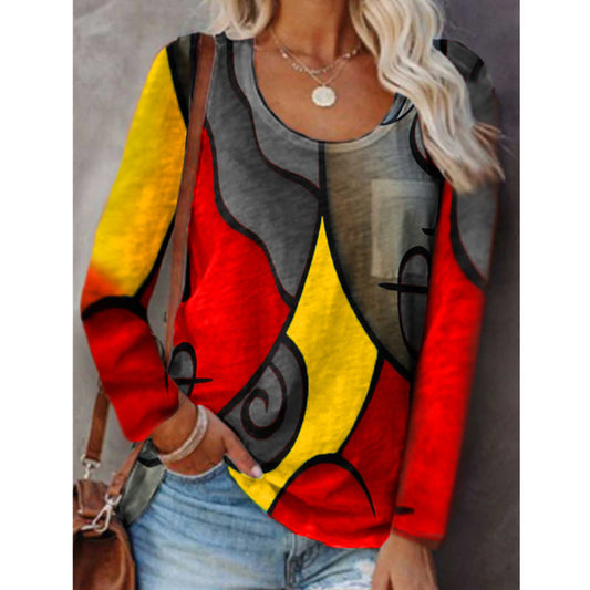 Colorblock Long Sleeve Top by Valentina Lo Bello