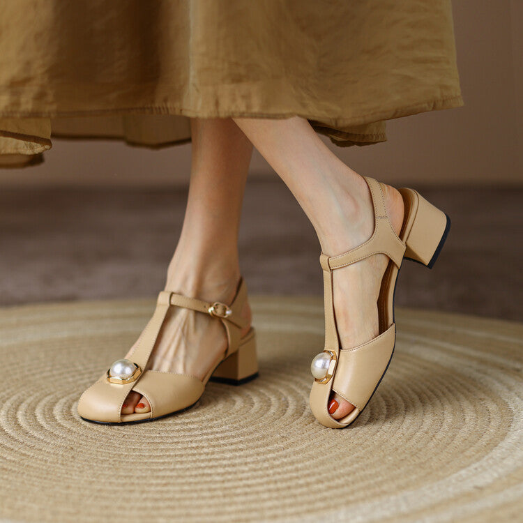 Chic T-Strap Valentina Lo Bello Summer Sandals