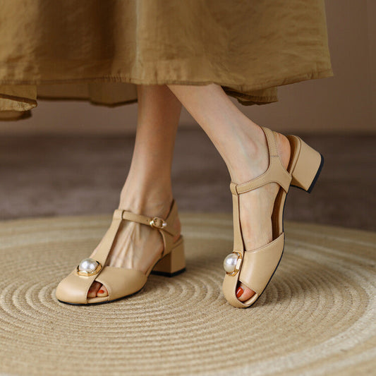 Chic T-Strap Valentina Lo Bello Summer Sandals