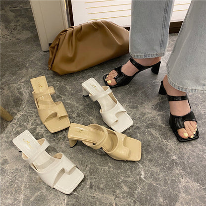 Chic Chunky Heel Sandals by Valentina Lo Bello