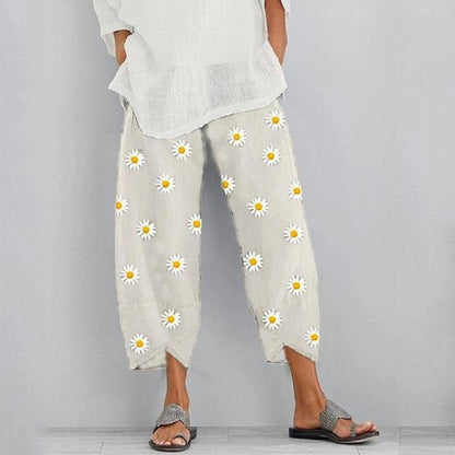 Pantaloni corti a fantasia floreale con elastico in vita di Valentina Lo Bello