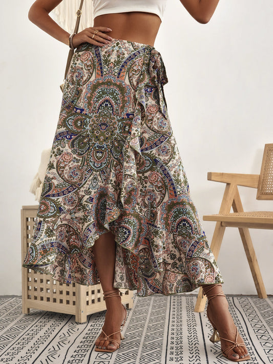 Gonna boho con volant di Valentina Lo Bello, ispirata a Pinterest.