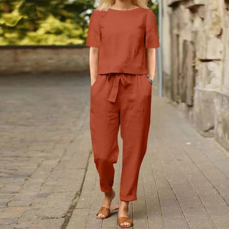 Completo vintage in lino di Valentina Lo Bello - Outfit Capri estivo