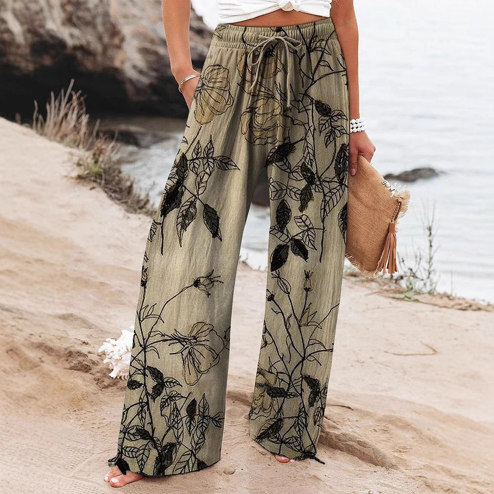 Floral High Waist Yoga Pants by Valentina Lo Bello