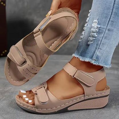 Sandali con zeppa comfort Valentina Lo Bello con cinturino Perfect-Fit