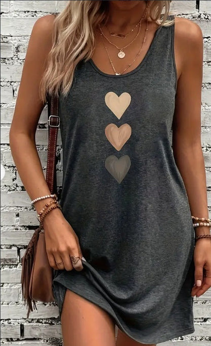 Heart Print Valentina Lo Bello Everyday Tank Dress