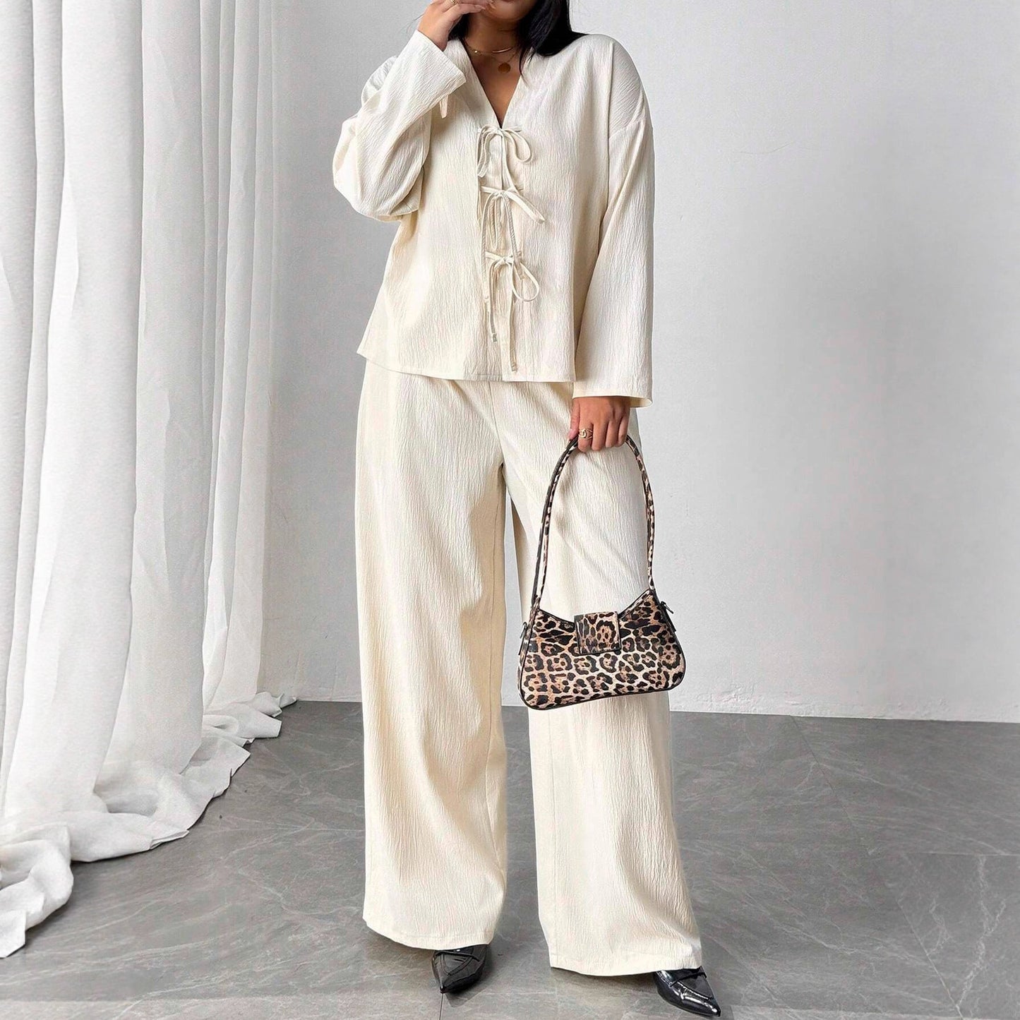 Elegant Apricot Lounge Set Valentina Lo Bello Womenswear