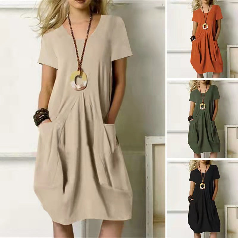 Effortless Cotton Linen Dress Valentina Lo Bello