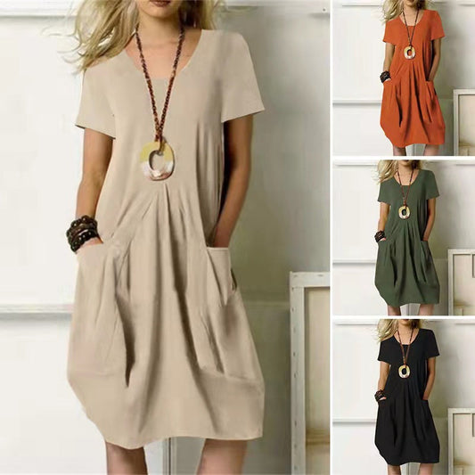 Effortless Cotton Linen Dress Valentina Lo Bello