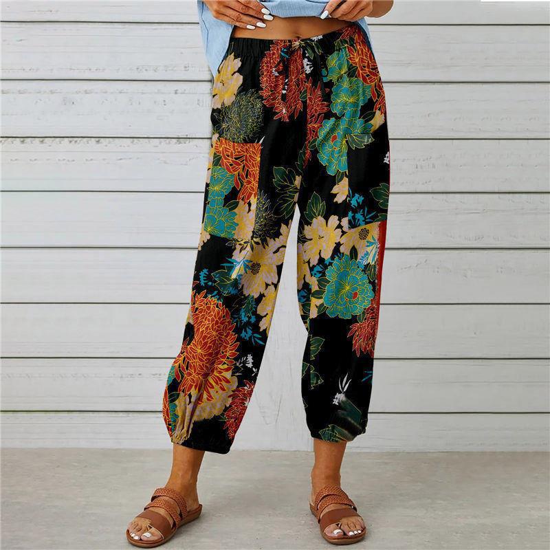 Tuta intera con pantaloni a fantasia floreale Boho Valentina Lo Bello per tutti i giorni