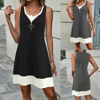 Elegant Sleeveless Vest Dress by Valentina Lo Bello